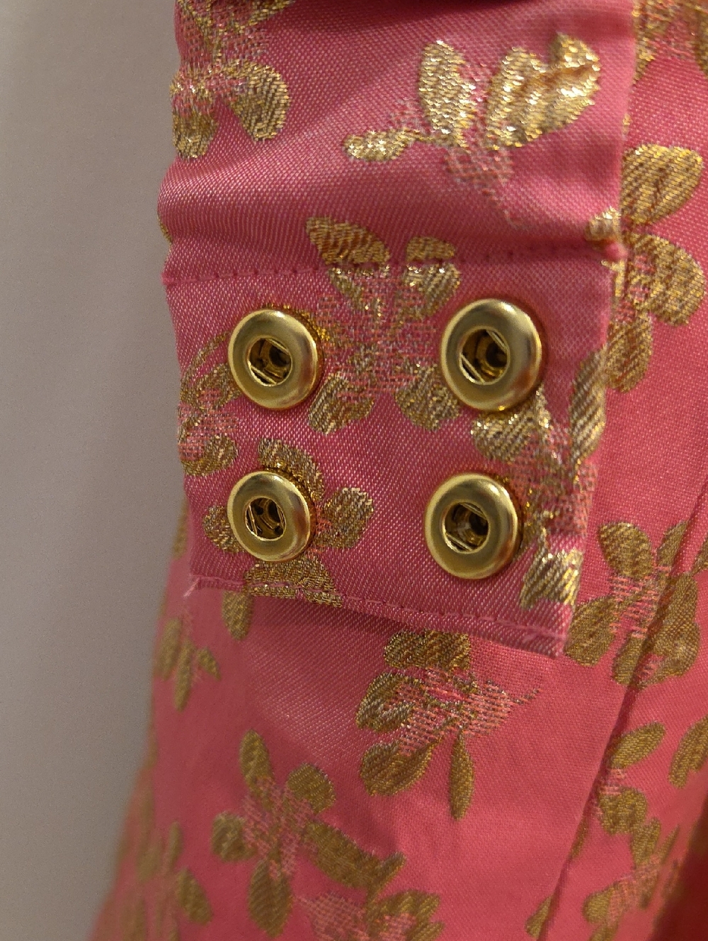 Lilly Pulitzer Tazie Dress Hot Pink & Gold Size 6 - Picture 5 of 11
